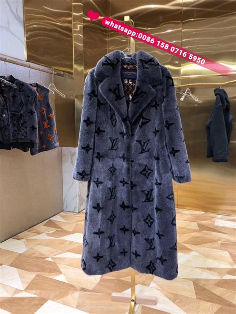 lv fur coat|louis vuitton women's winter coat.